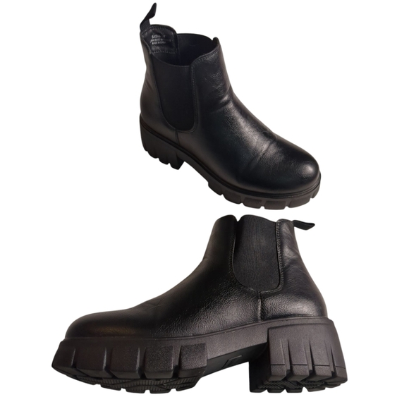 Cushionaire Black Sasha Platform Slip On Chelsea Boot w/ Memory Foam SZ 9 - Picture 3 of 6